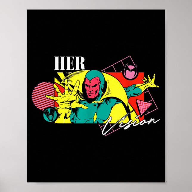 Marvel Valentines Day 90s Couples Matching Her Vis Poster (Front)