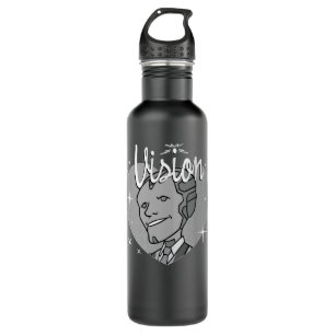Marvel WandaVision Vision Heart Retro 60s Sweatshi 710 Ml Water Bottle