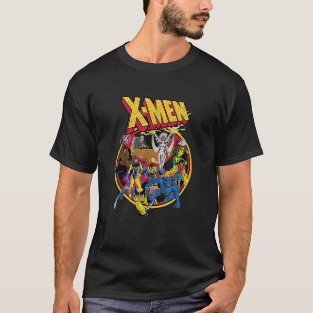 Marvel X Men Animated Series Retro 90s T-Shirt (Front)