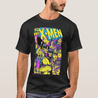 Marvel XMen Wolverineeam Epic Neon Comic Cover boy T-Shirt