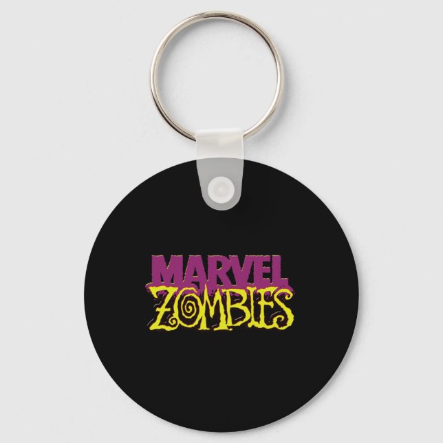 Marvel Zombies Official Colour Logo Halloween  Key Ring (Front)