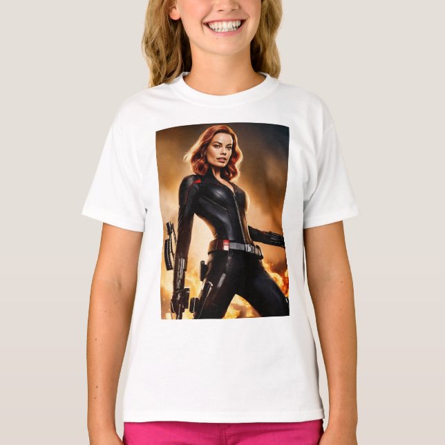 Marvellous Black Widow Tribute Tee (Front)
