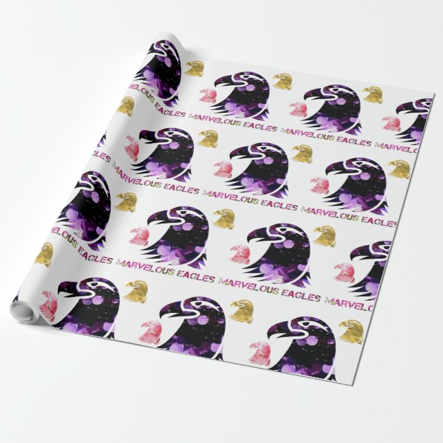 marvellous eagles wrapping paper (Unrolled)