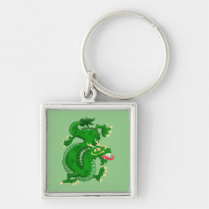 Marvellous, Green, Oriental Dragon Key Ring