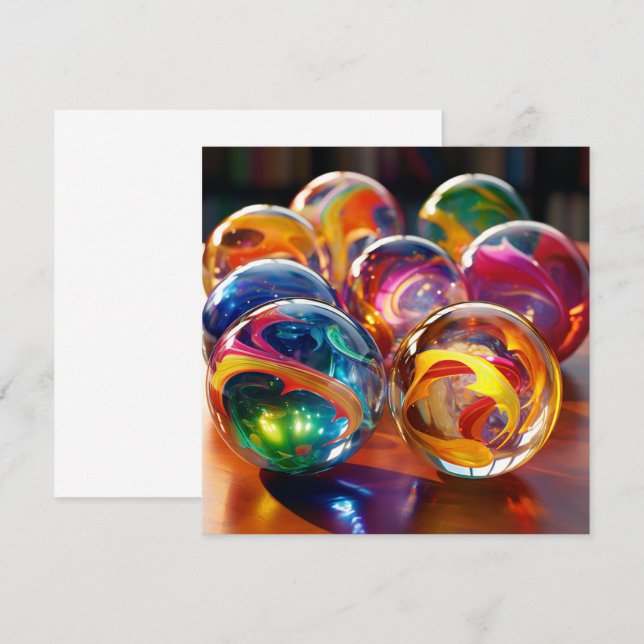 Marvellous marbles card (Front/Back)