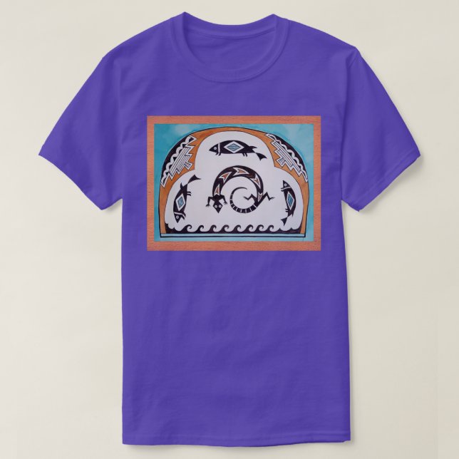 Marvellous Mimbres watercolor inspired by Mimbres  T-Shirt (Design Front)