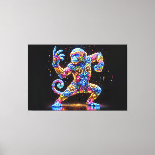 Marvellous Monkey Style Canvas Print
