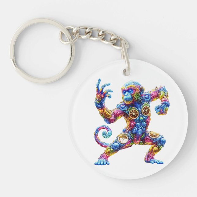Marvellous Monkey Style Key Ring (Front)