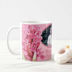 Marvellous mum pink orchid flower art  coffee mug