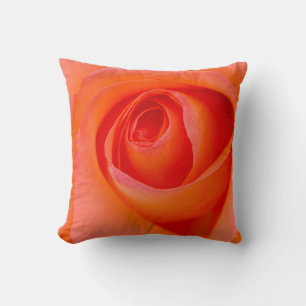 Marvellous Orange Rose Bud Cushion