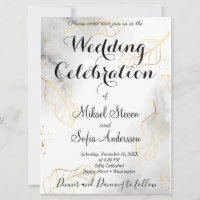 Marvellous Shinning Gold Leaves  Marble Effect