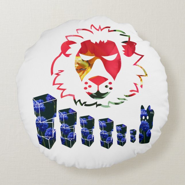 marvellous style round cushion (Back)