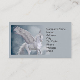 Marvellous White Pegasus Business Card