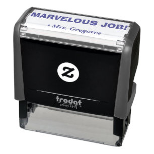 "MARVELOUS JOB!" Acknowledgement Rubber Stamp
