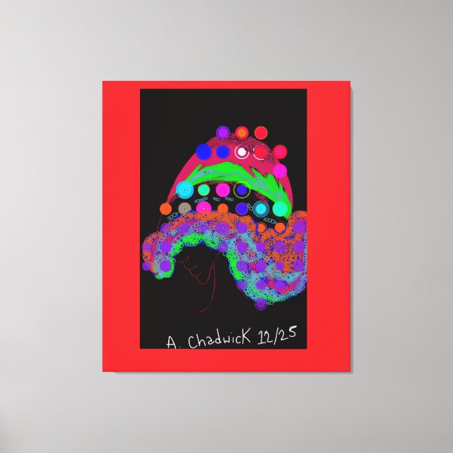 Marvelous Miss Funny Girl Stretched Canvas Print (Front)