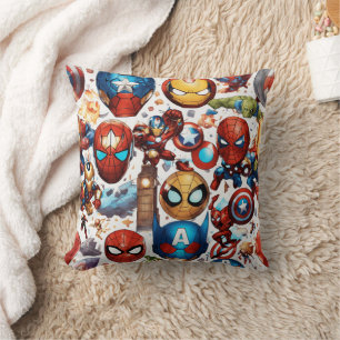 "Marvelous Seamless White Background: Where Heroes Cushion