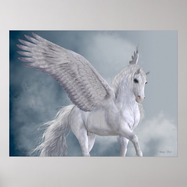 Marvelous White Pegasus Poster (Front)