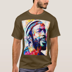 Marvin Gaye Abstract Paintings Pillow T-Shirt