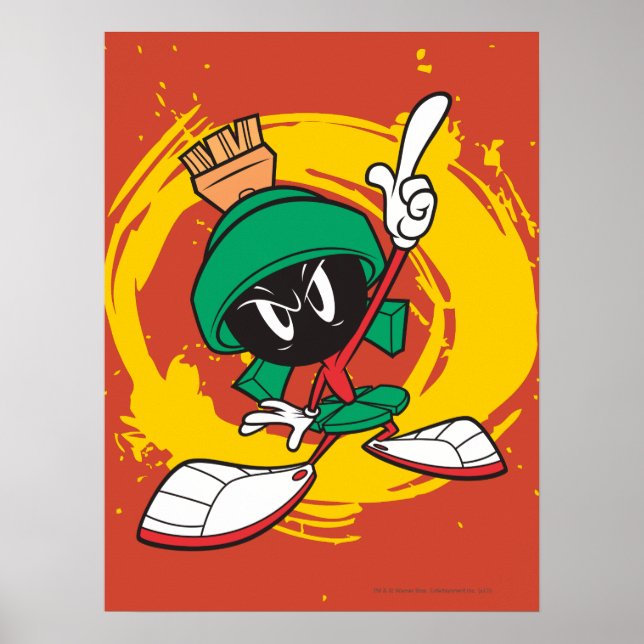 Marvin Pointing Upward Poster (Front)