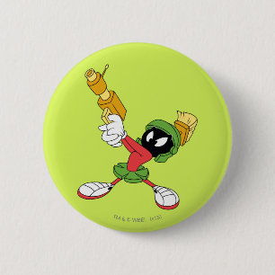 MARVIN THE MARTIAN™ Aiming Laser 6 Cm Round Badge
