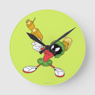 MARVIN THE MARTIAN™ Aiming Laser Round Clock