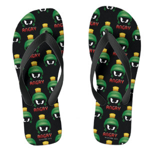 MARVIN THE MARTIAN™ Angry Emoji Flip Flops