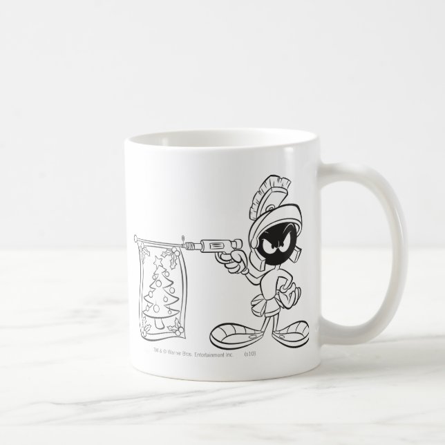 MARVIN THE MARTIAN™ Christmas Tree Pop Gun Coffee Mug (Right)