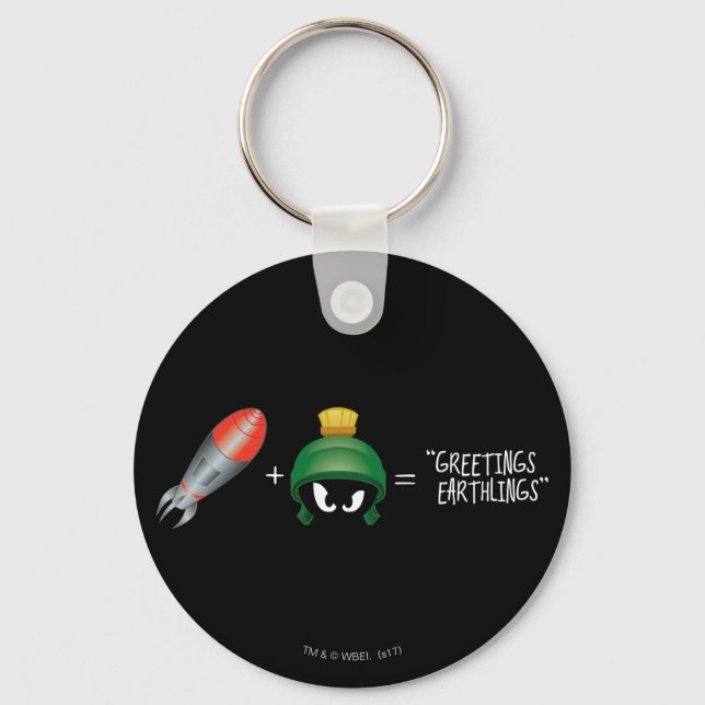 MARVIN THE MARTIAN™ Emoji Equation Key Ring (Front)
