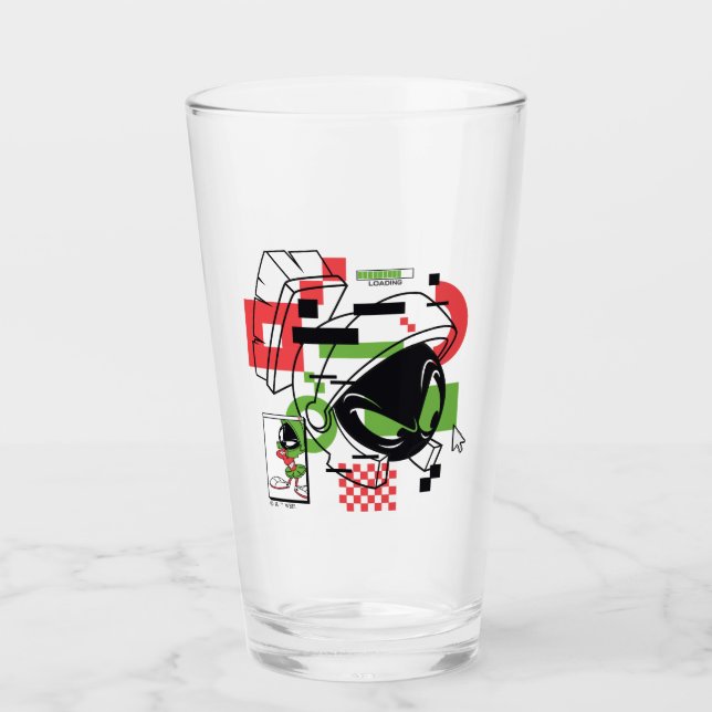 MARVIN THE MARTIAN™ Glitch Glass (Front)