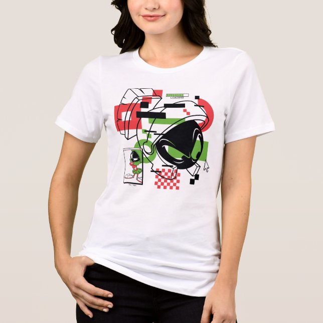 MARVIN THE MARTIAN™ Glitch Tri-Blend Shirt (Front)
