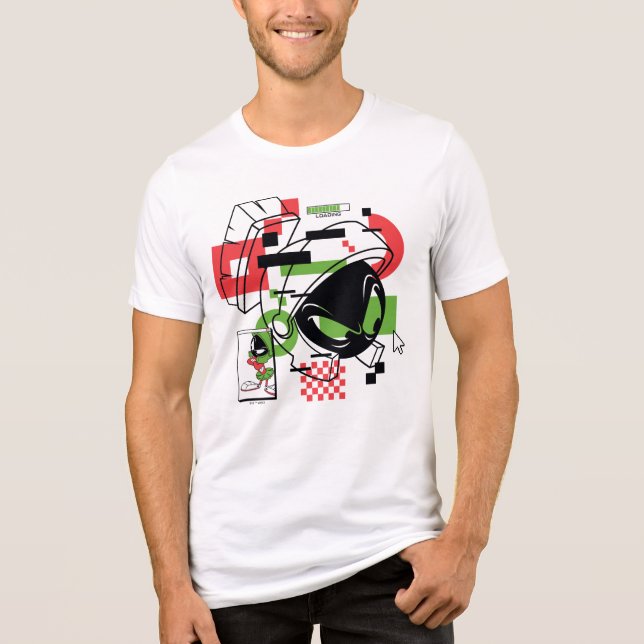 MARVIN THE MARTIAN™ Glitch Tri-Blend Shirt (Front)