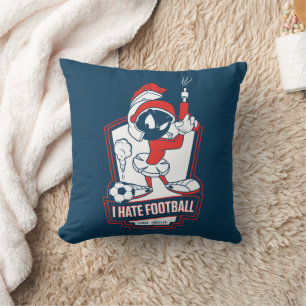 MARVIN THE MARTIAN™ "I Hate Football" Graphic Cushion