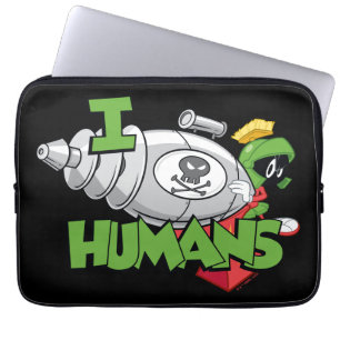 MARVIN THE MARTIAN™ I Laser Humans Laptop Sleeve