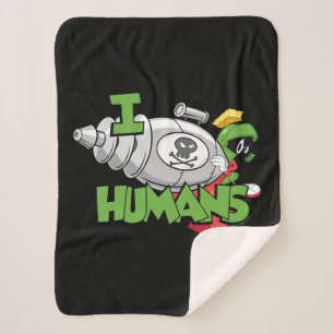 MARVIN THE MARTIAN™ I Laser Humans Sherpa Blanket