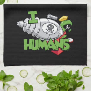 MARVIN THE MARTIAN™ I Laser Humans Tea Towel