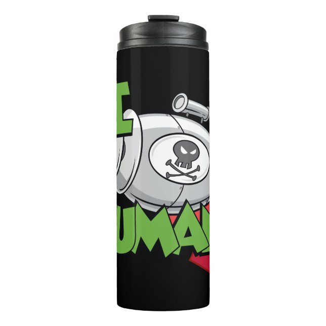 MARVIN THE MARTIAN™ I Laser Humans Thermal Tumbler (Front)