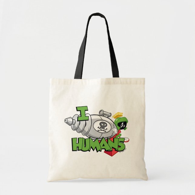MARVIN THE MARTIAN™ I Laser Humans Tote Bag (Front)