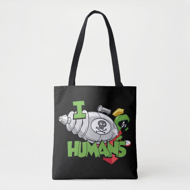 MARVIN THE MARTIAN™ I Laser Humans Tote Bag (Front)