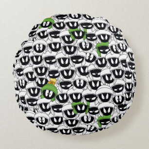 MARVIN THE MARTIAN™ Line Art Colour Pop Pattern Round Cushion