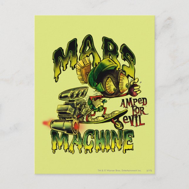 MARVIN THE MARTIAN™ Mars Machine Postcard (Front)