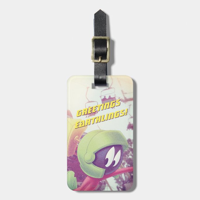 MARVIN THE MARTIAN™ On Vacation Luggage Tag (Front Vertical)