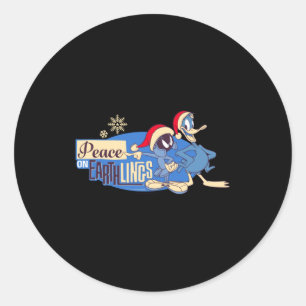 Marvin The Martian Peace On Earthlings  Classic Round Sticker