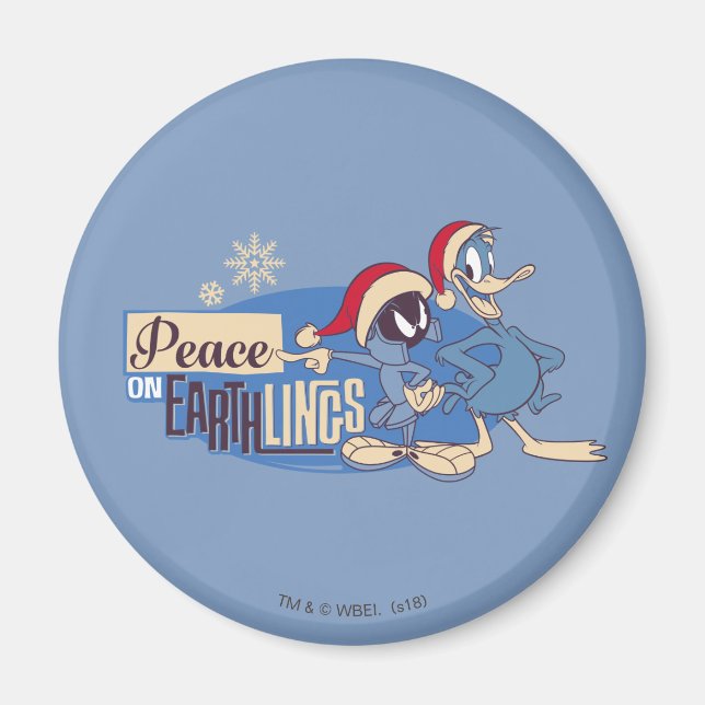 MARVIN THE MARTIAN™- Peace On Earthlings Magnet (Front)