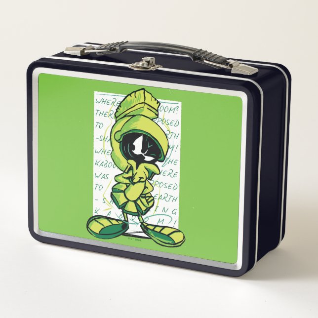MARVIN THE MARTIAN™ Quote Sketch Metal Lunch Box (Front)