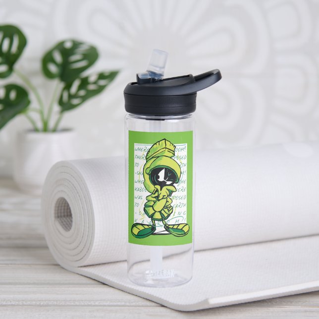 MARVIN THE MARTIAN™ Quote Sketch Water Bottle (Yoga)