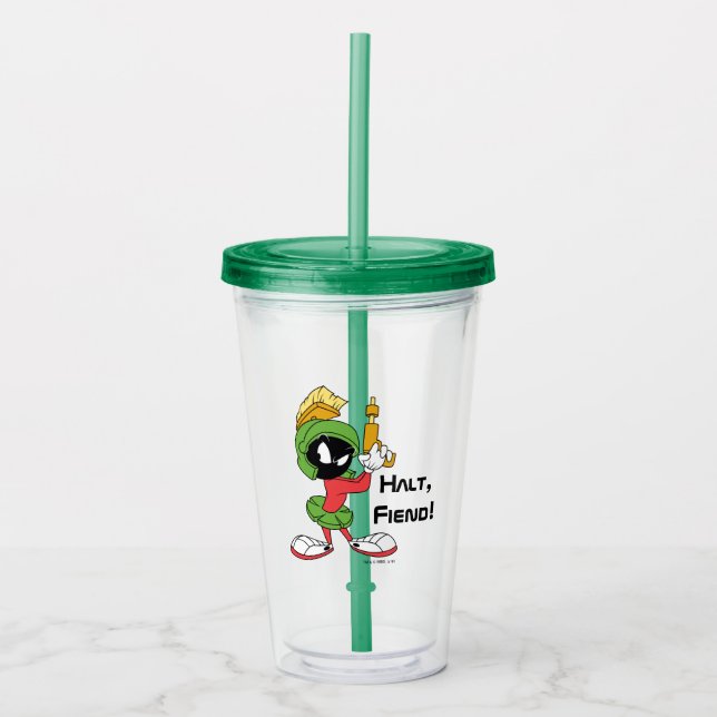 MARVIN THE MARTIAN™ Ready With Laser Acrylic Tumbler (Front)