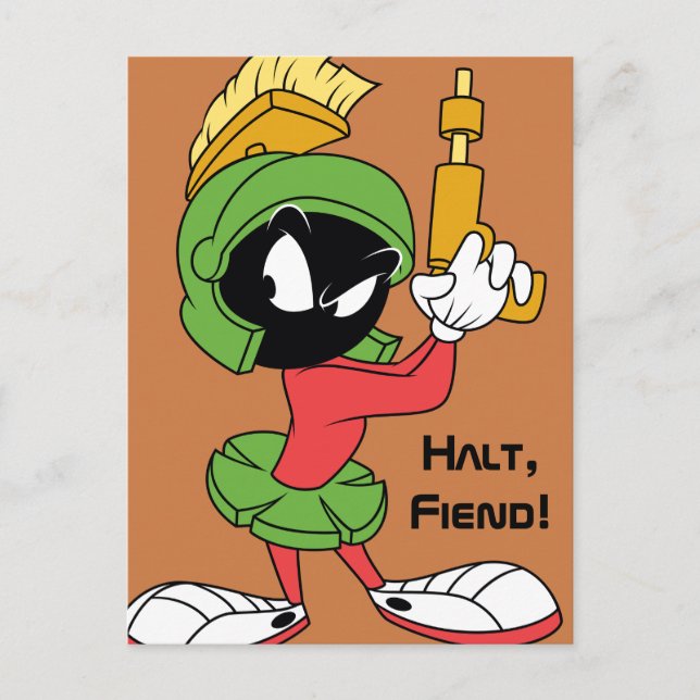 MARVIN THE MARTIAN™ Ready With Laser Postcard (Front)
