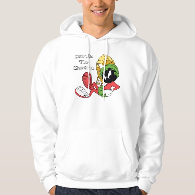 MARVIN THE MARTIAN™ Reclining With Laser Hoodie (Front)