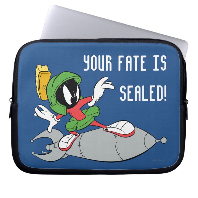 MARVIN THE MARTIAN™ Riding Rocket Laptop Sleeve (Front)