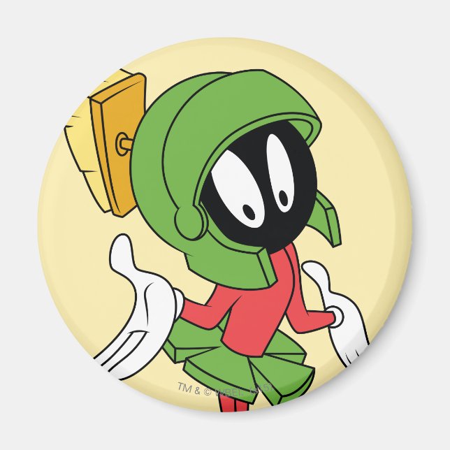MARVIN THE MARTIAN™ Shrug Magnet (Front)
